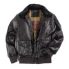 Vintage leren motorjas voor de winter – Maxim