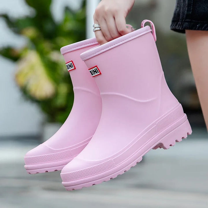 AquaStride 2.0 | Stijlvolle halfhoge waterdichte regenlaarzen voor dames