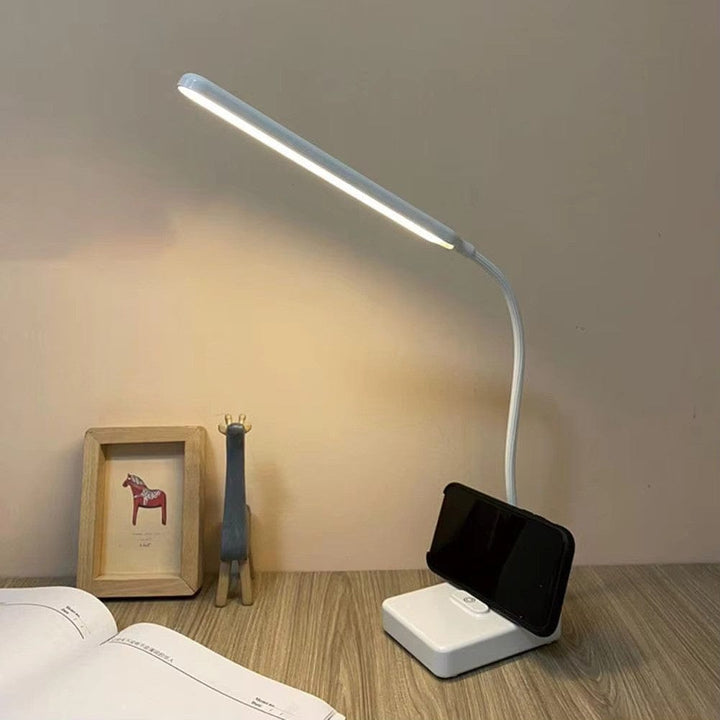 Flexibele bureaulamp met buigbare arm, oplaadbaar en verstelbaar licht