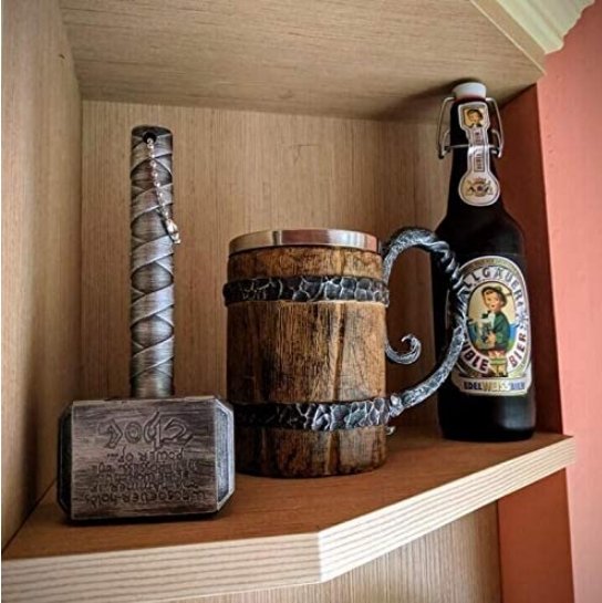 Noords design taverne-drinkbeker, geïsoleerde drinkbeker