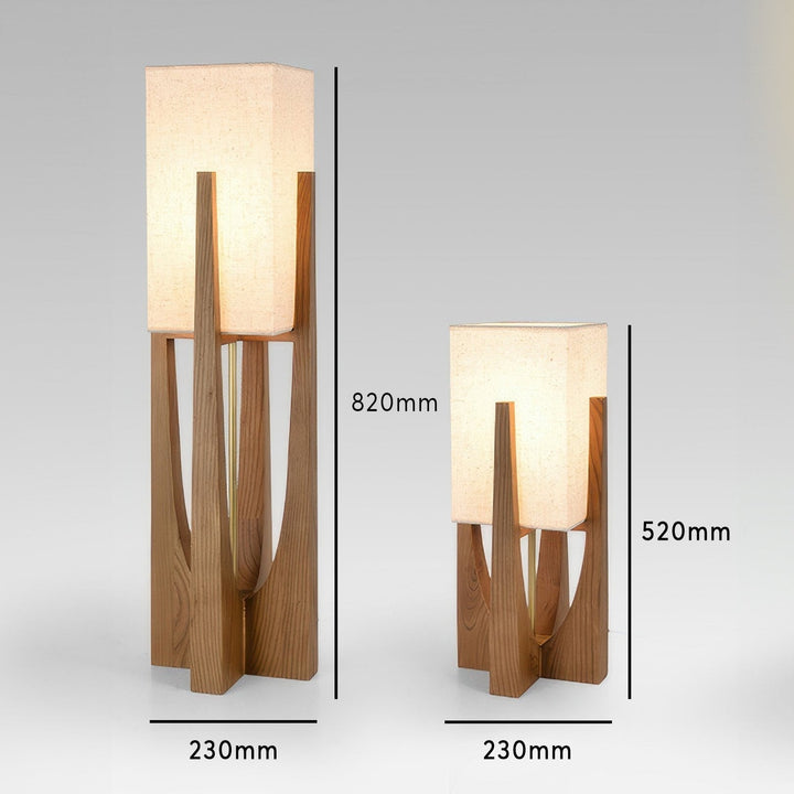 Vloerlamp in walnoothout | Minimalistisch en gezellig
