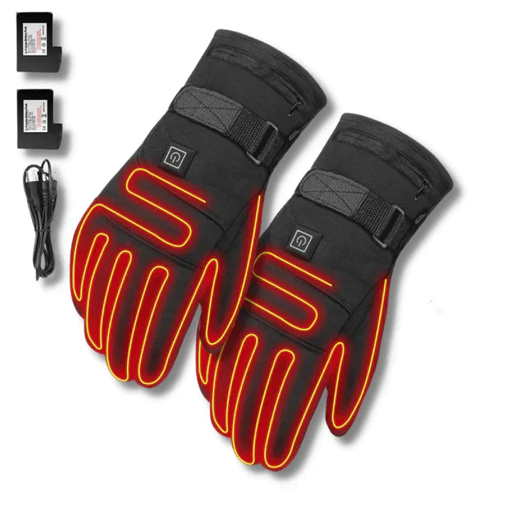 Oplaadbare verwarmde outdoorhandschoenen, waterdichte thermische handwarmers