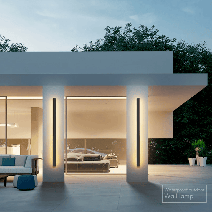 Strakke verticale LED-wandlamp – Elegantie voor buiten