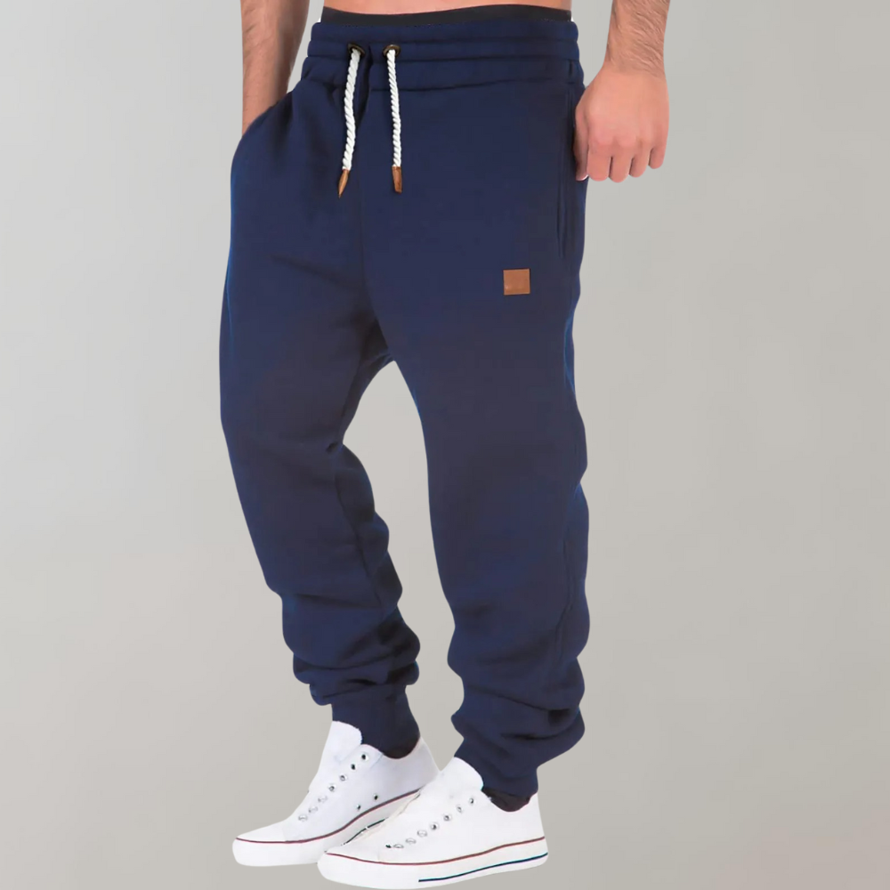 Herenjoggingbroek met losse pasvorm en trekkoord in de taille