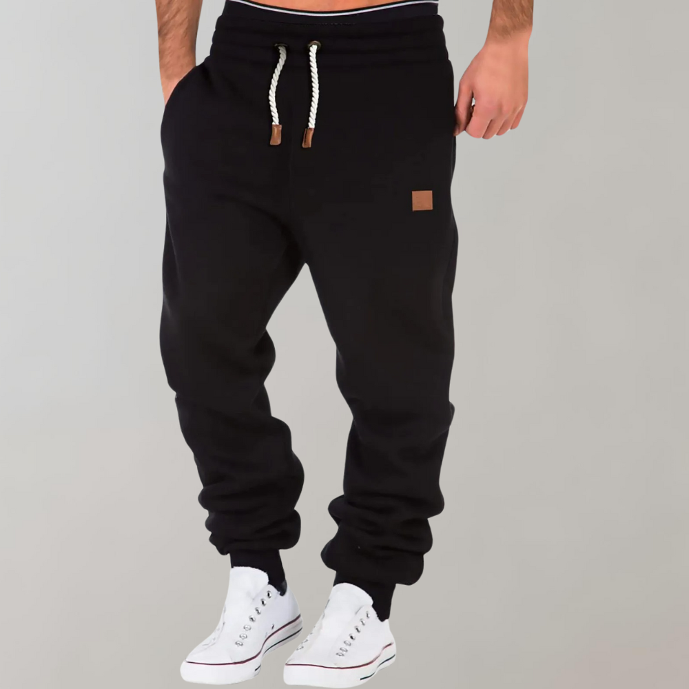 Herenjoggingbroek met losse pasvorm en trekkoord in de taille
