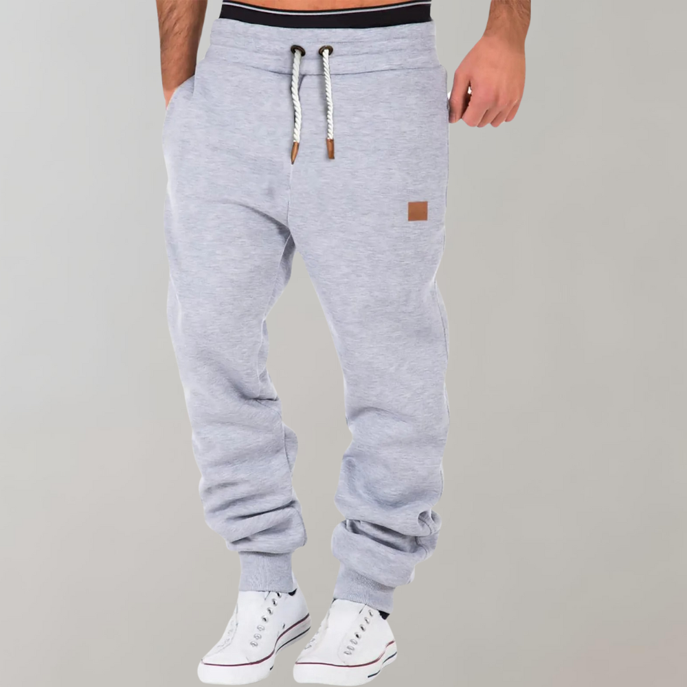 Herenjoggingbroek met losse pasvorm en trekkoord in de taille