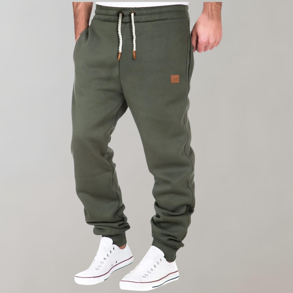 Herenjoggingbroek met losse pasvorm en trekkoord in de taille