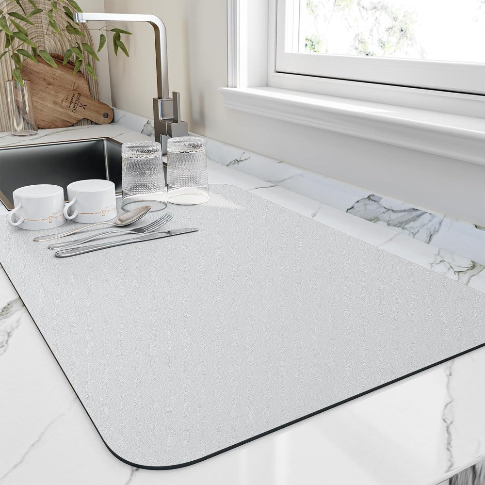 Sneldrogende afdruipmat voor de keuken met absorberend ontwerp