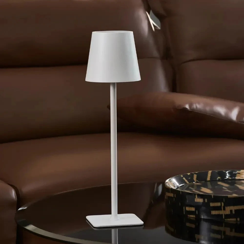 Hoge dimbare tafellamp, oplaadbare LED-lamp met aanraakbediening