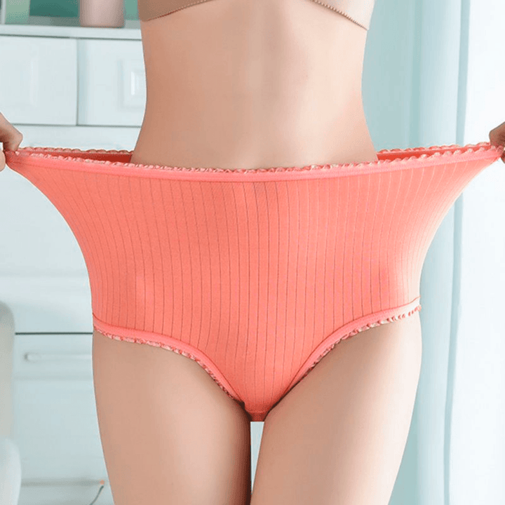 Lekvrije slips voor dames, 3 stuks – ademende geribbelde slips