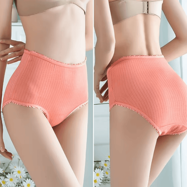 Lekvrije slips voor dames, 3 stuks – ademende geribbelde slips