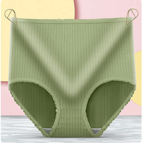Lekvrije slips voor dames, 3 stuks – ademende geribbelde slips
