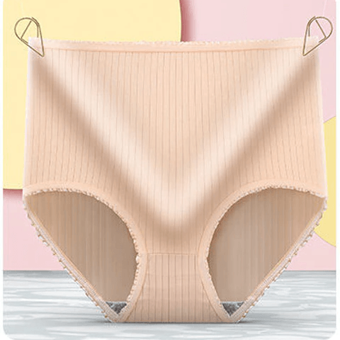 Lekvrije slips voor dames, 3 stuks – ademende geribbelde slips