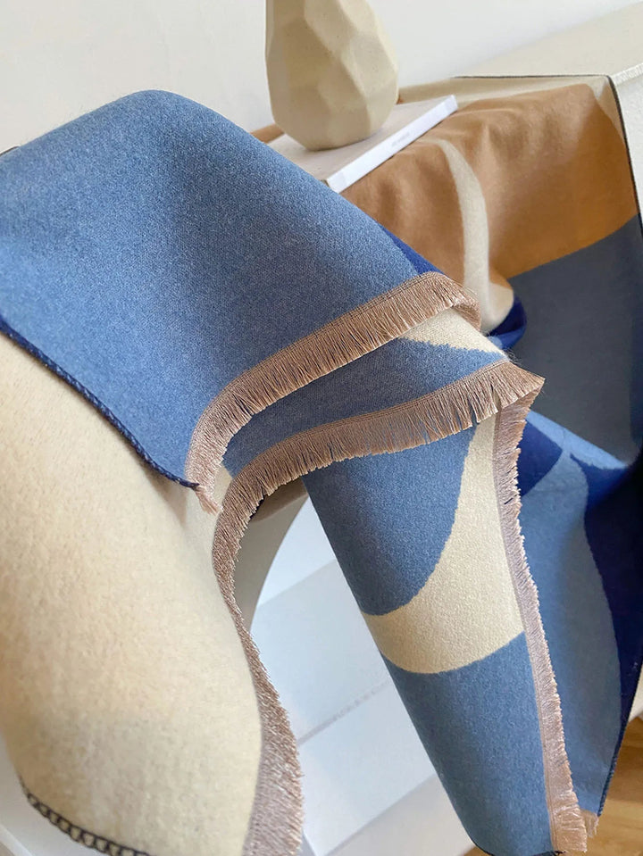 Omkeerbare kasjmieren sjaal voor dames – elegantie en warmte