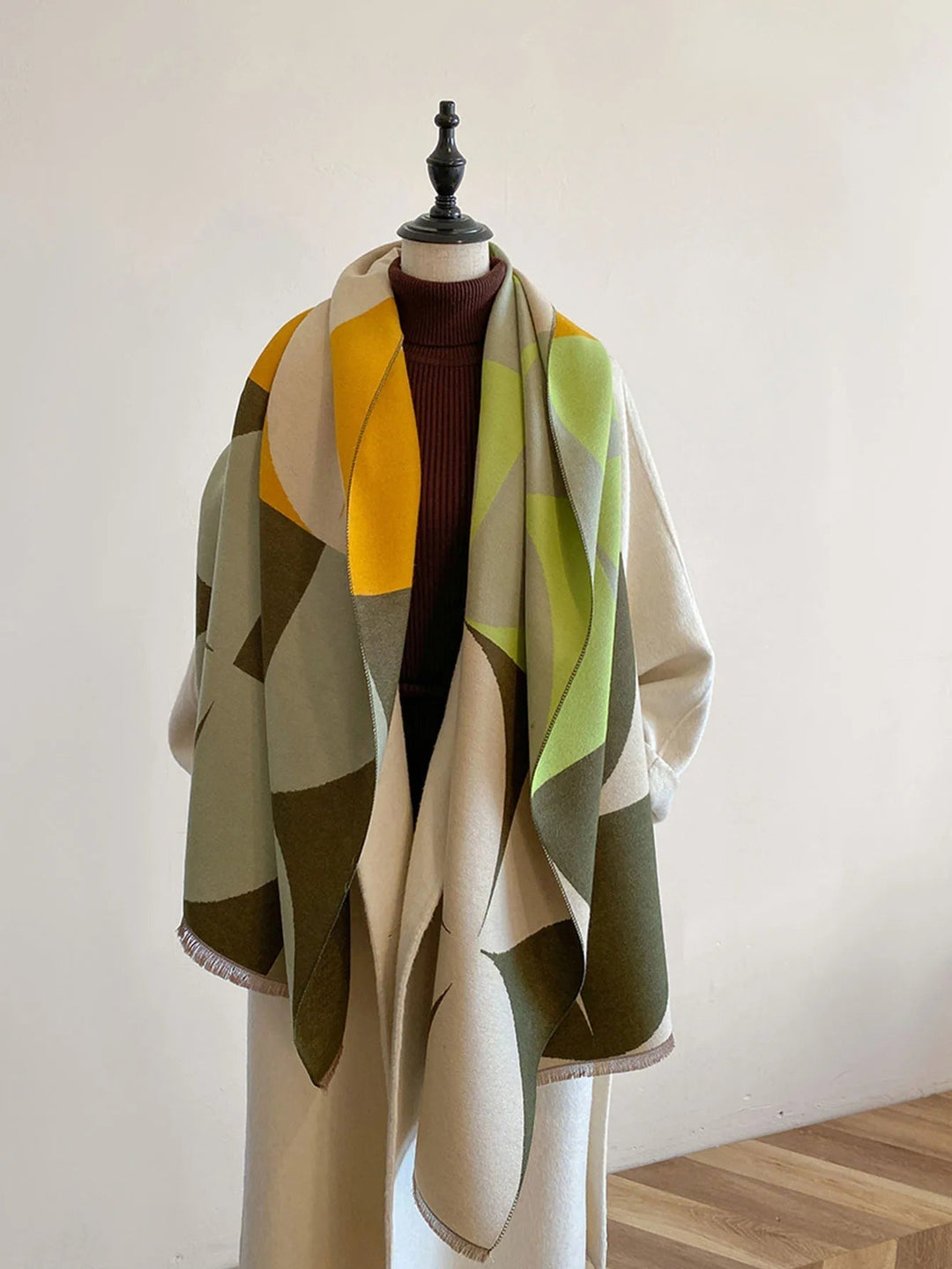 Omkeerbare kasjmieren sjaal voor dames – elegantie en warmte