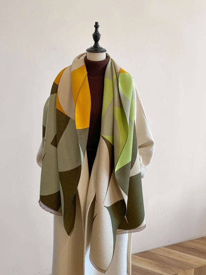 Omkeerbare kasjmieren sjaal voor dames – elegantie en warmte