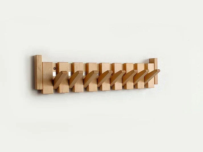 Piano-Kapstok van Hout – Elegante Wandorganizer voor de Hal