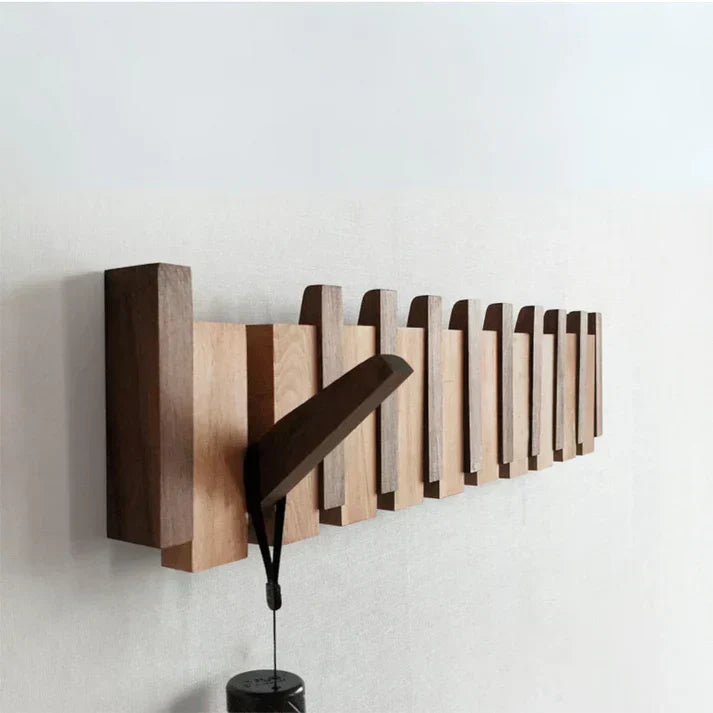 Piano-Kapstok van Hout – Elegante Wandorganizer voor de Hal