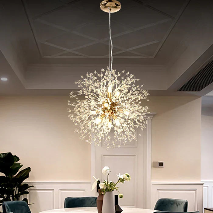 Exclusieve Kroonluchter met Kristallen – Elegante Plafondlamp voor Verfijnde Interieurs