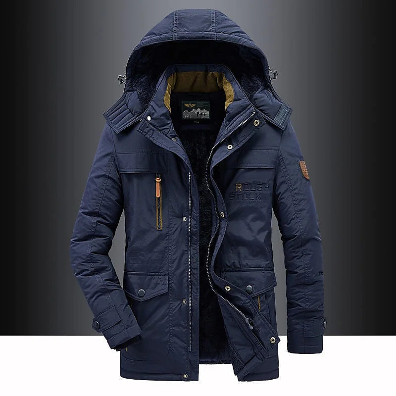 Herenparka met fleece binnenvoering – Leventis
