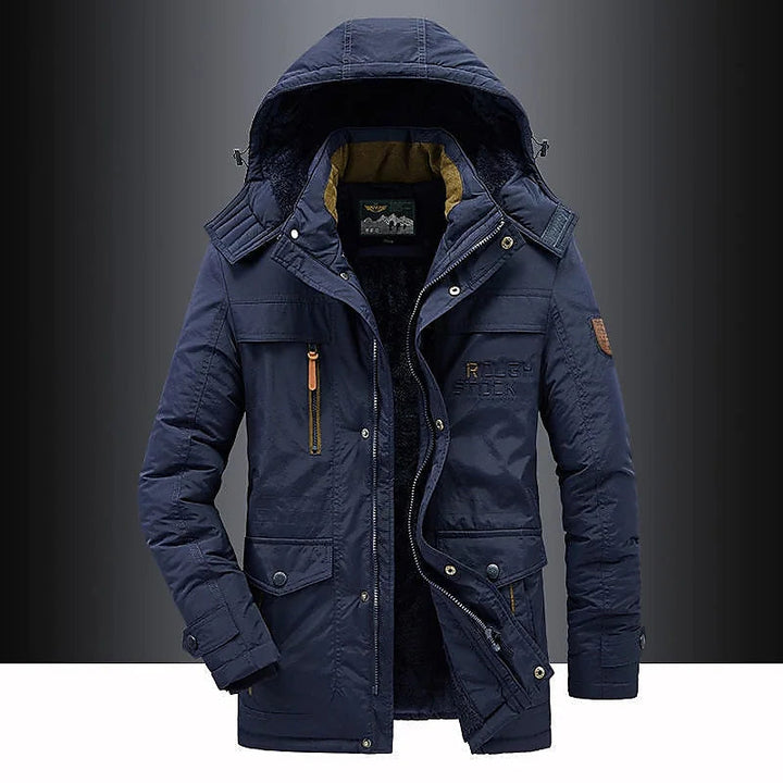 Herenparka met fleece binnenvoering – Leventis