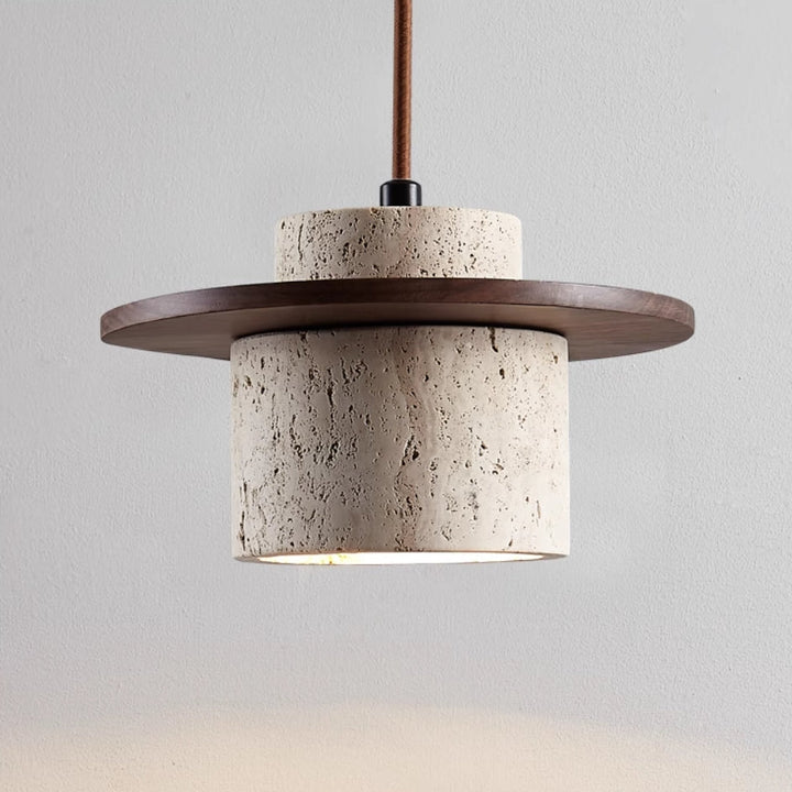 Travertijn hanglamp voor natuurlijke luxe - StoneGlow