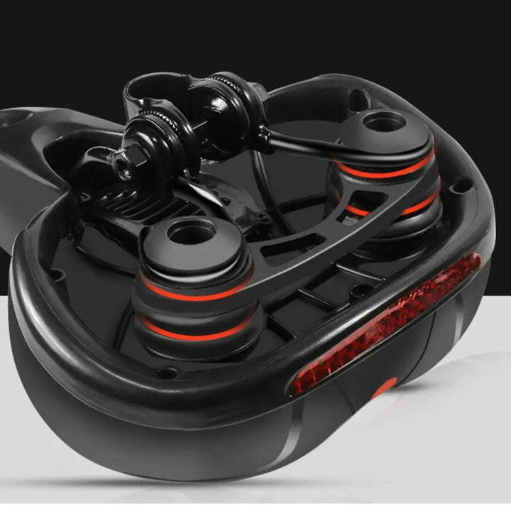 Ergonomische comfortabele fietszadel met uitsparing – met 2 inch dik schuim en waterdicht PU-leer