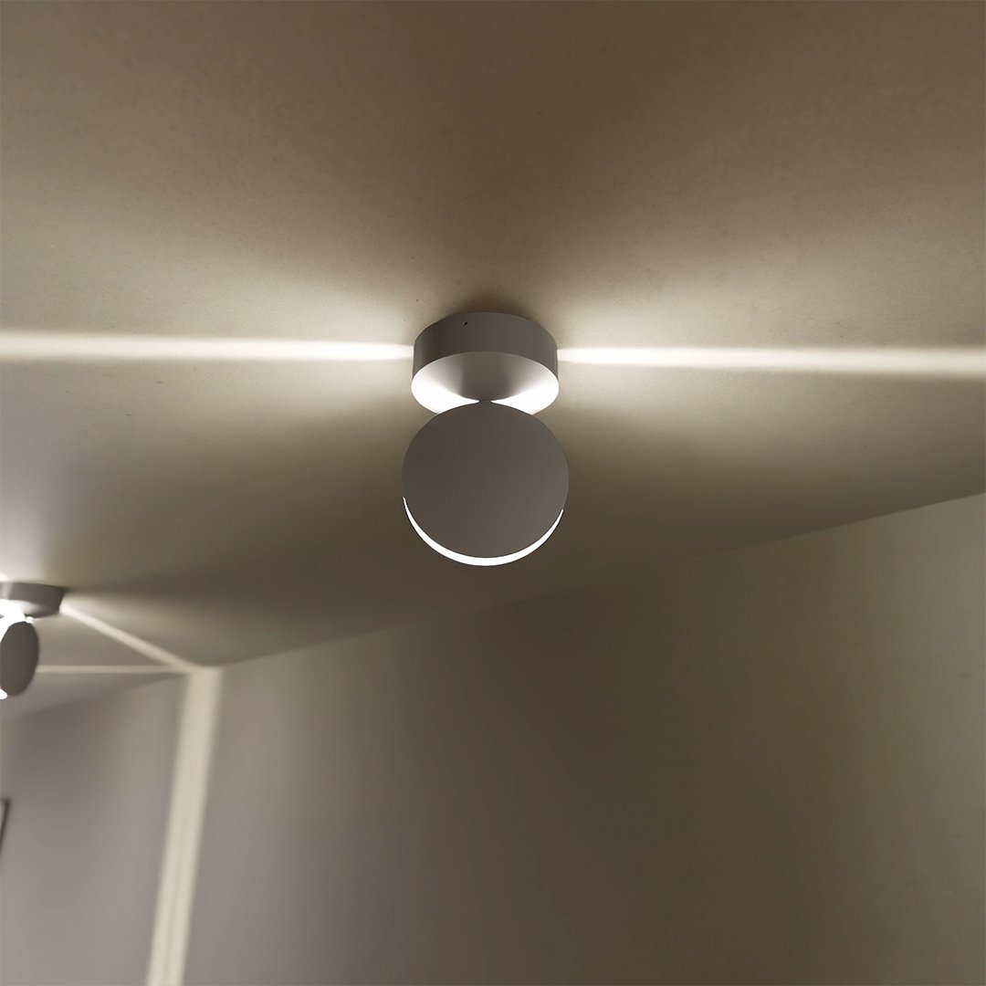 LED-wandlamp met spotfunctie | 360° draaibare lampkop | vierkante lichtkegel